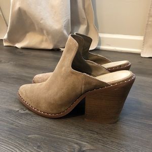 Chinese Laundry, suede mules